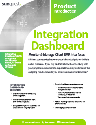 Integration Dashboard Product Brief